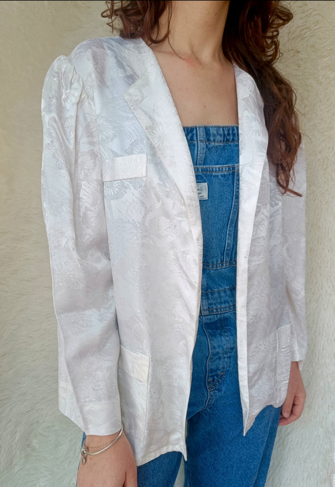 Camicia Jacquard Bianca