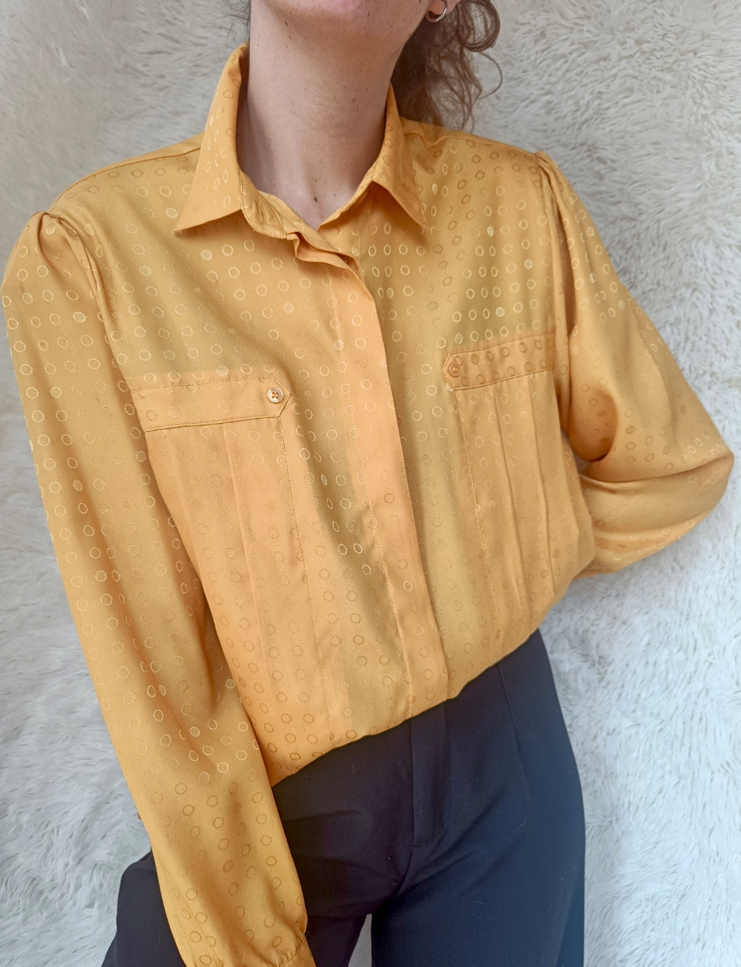 Camicia pois gialla