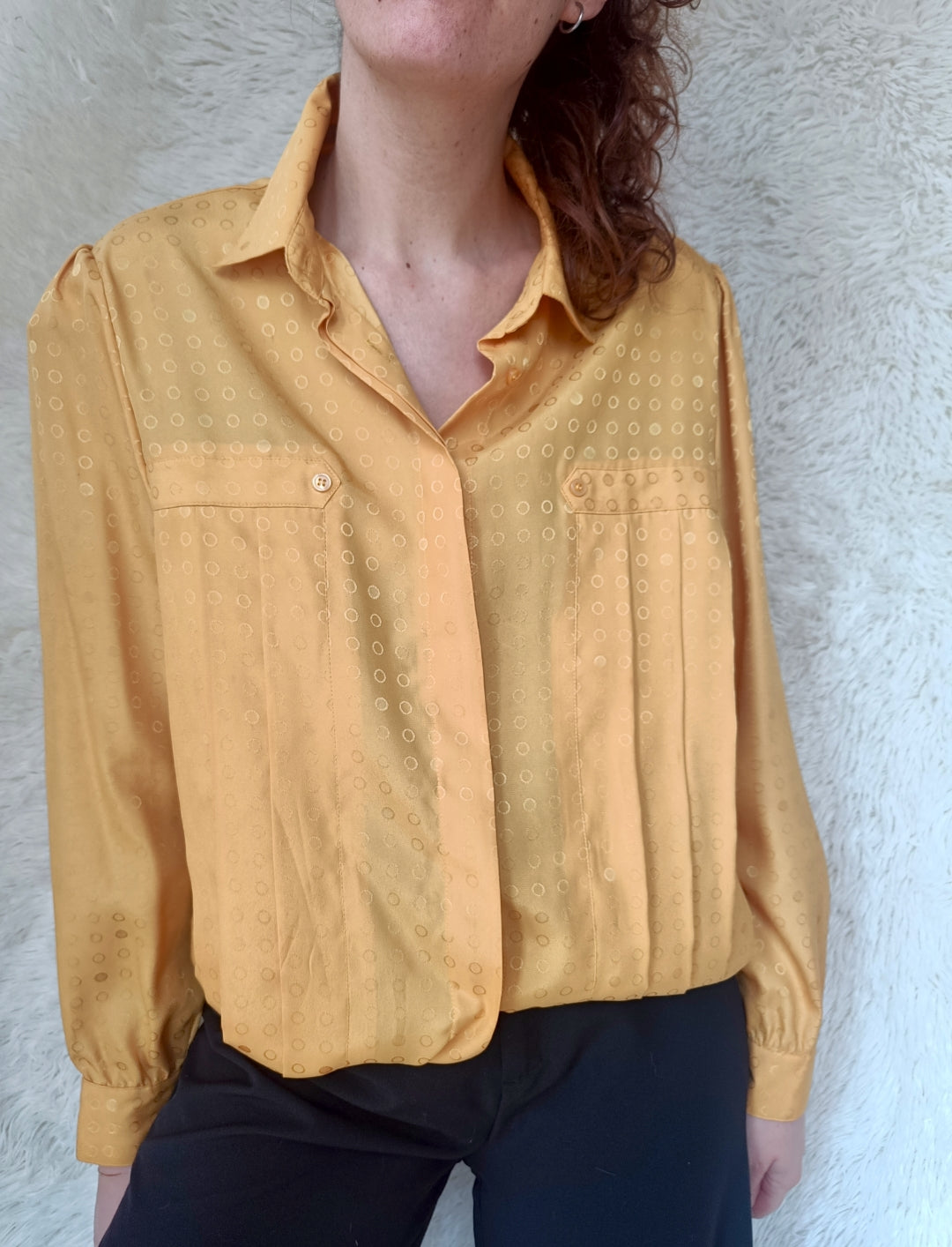 Camicia pois gialla
