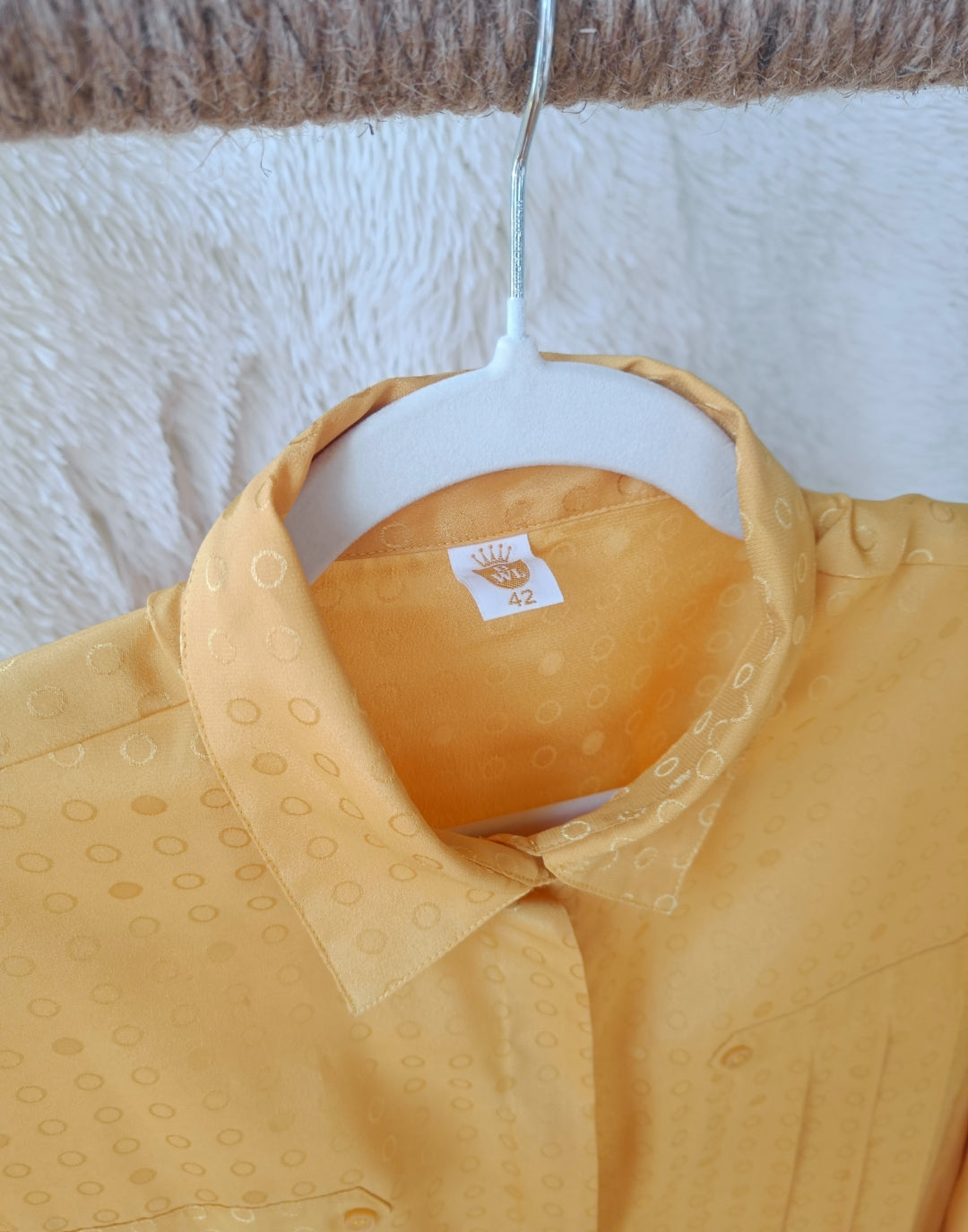 Camicia pois gialla