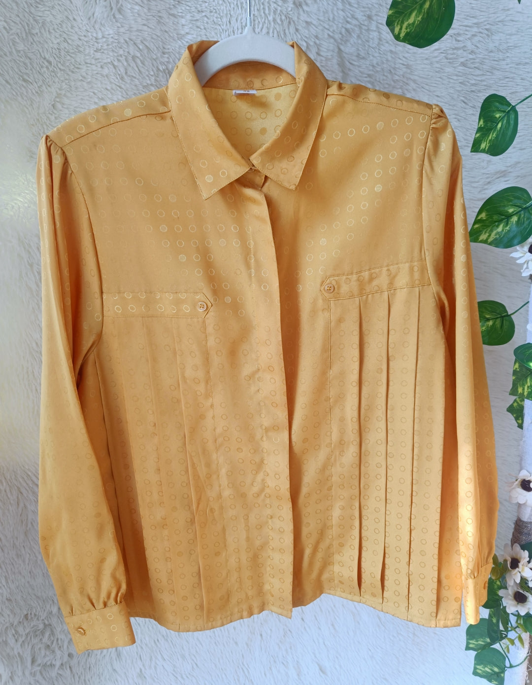 Camicia pois gialla