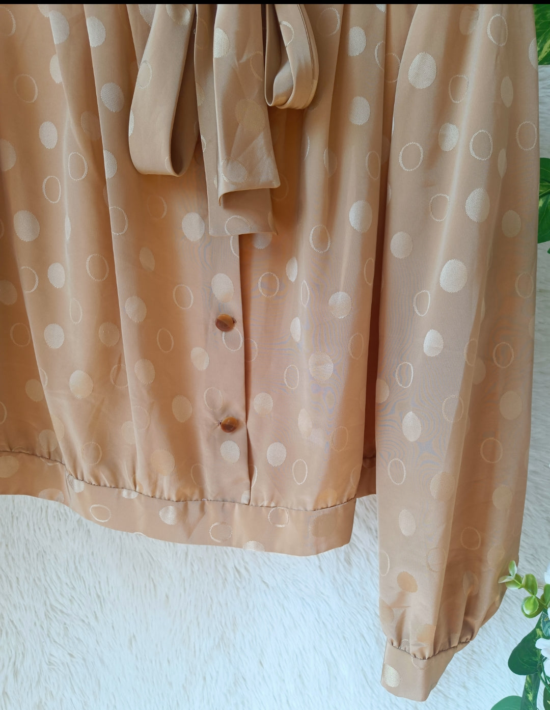 Camicia pois toffee