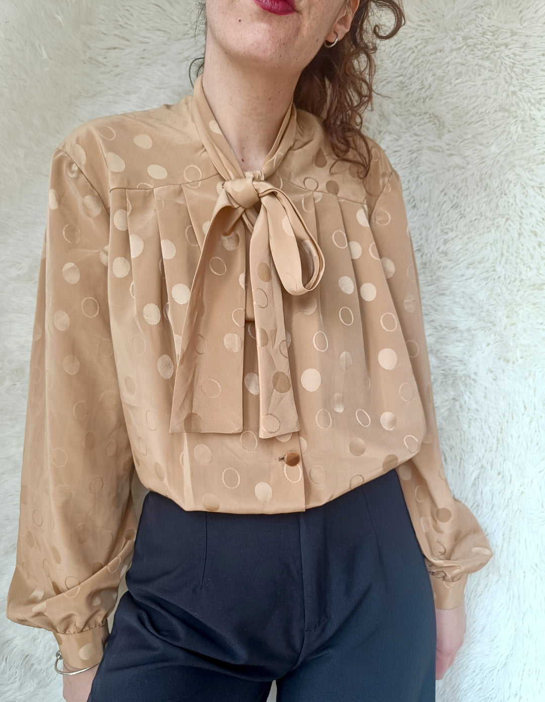 Camicia pois toffee