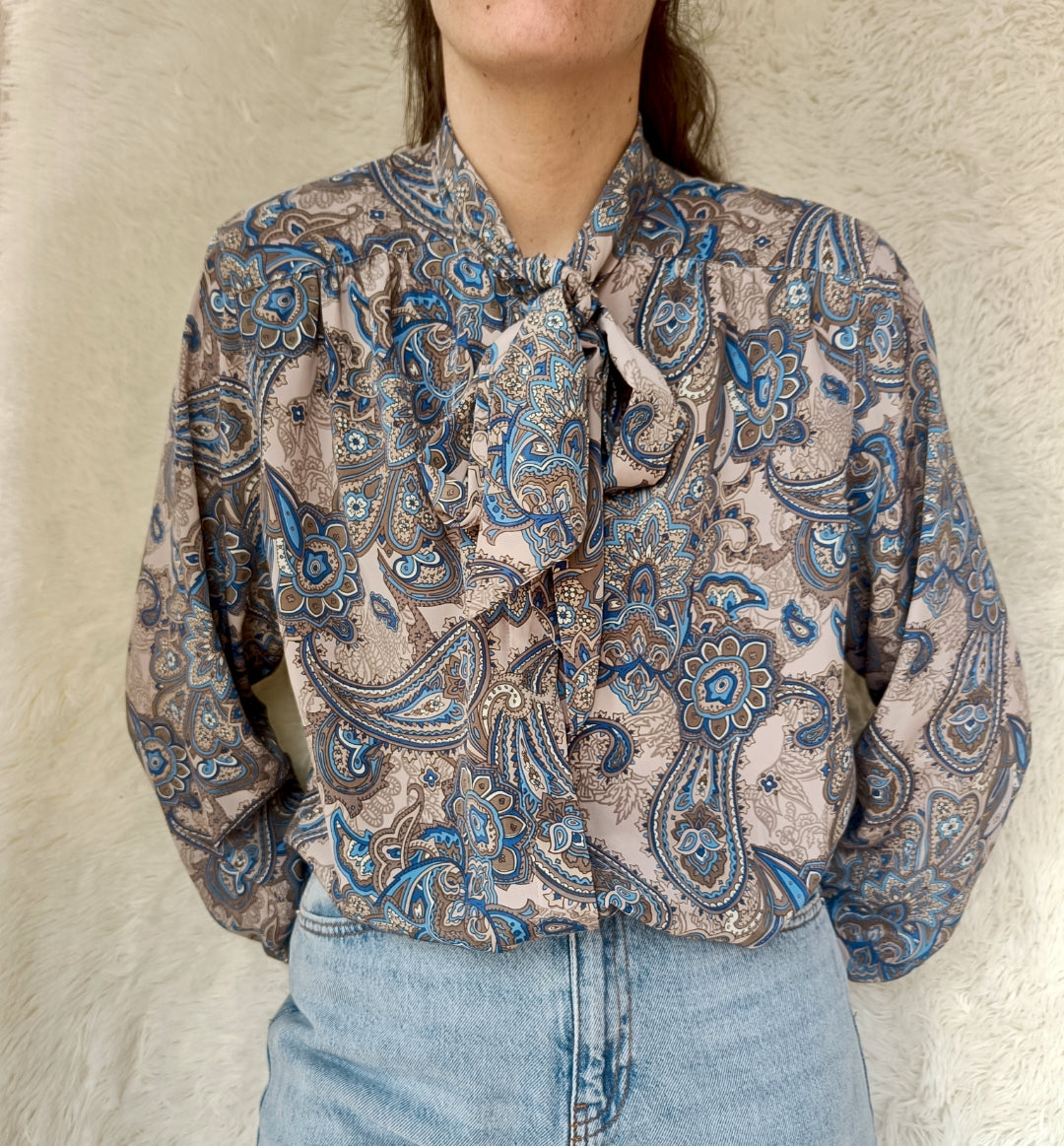 Camicia Paisley con Fiocco