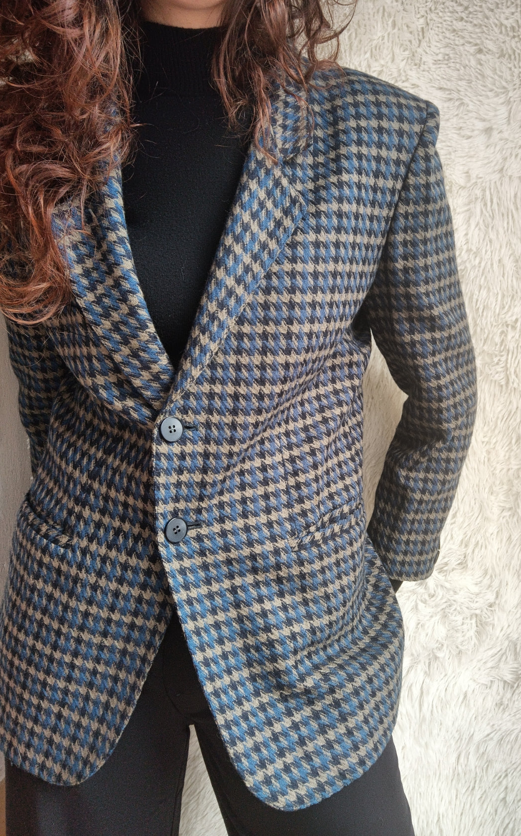 Vintage Blazer tartan wool