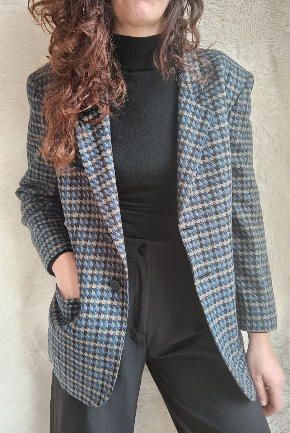 Vintage Blazer tartan wool