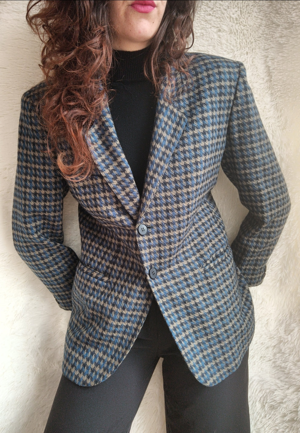 Vintage Blazer tartan wool
