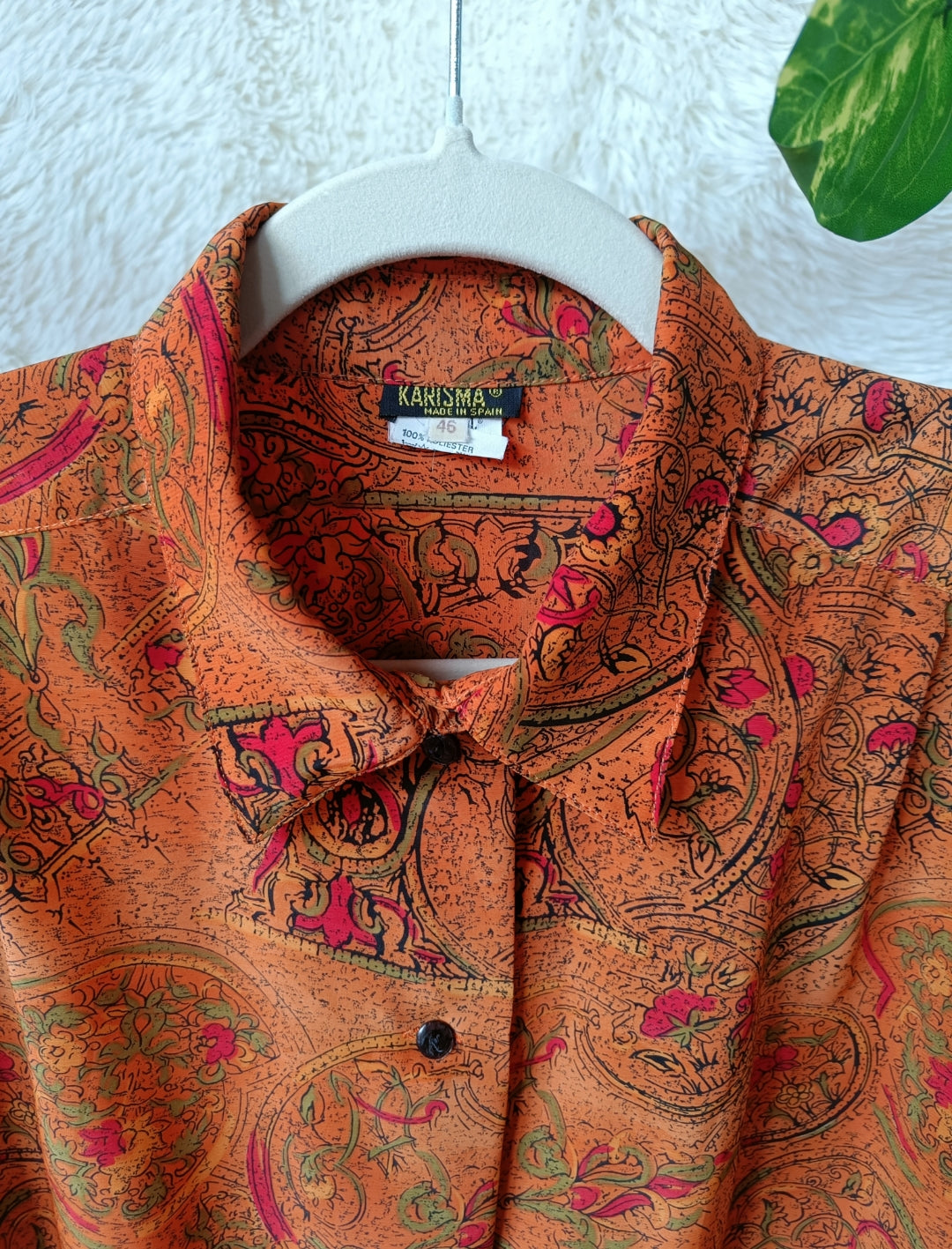 Camicia Paisley arancione