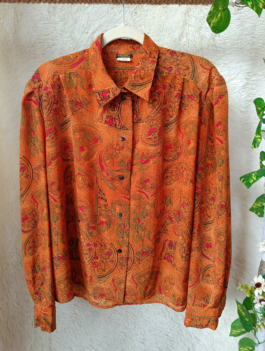 Camicia Paisley arancione