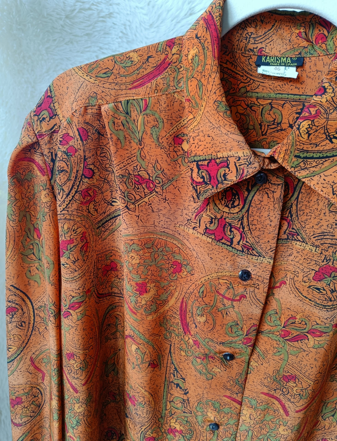 Camicia Paisley arancione