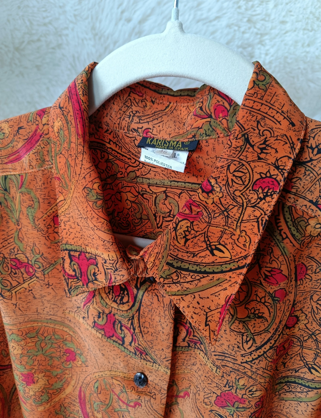 Camicia Paisley arancione
