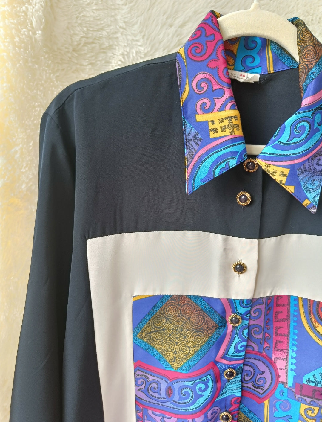Camicia astratta anni 80's