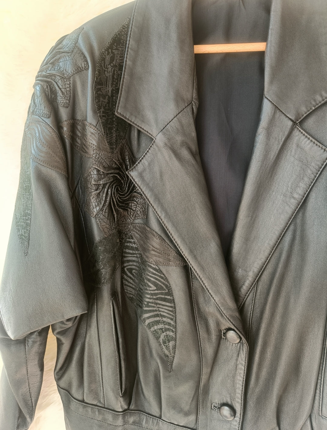 Giacca Vintage in Vera Pelle Anni '80