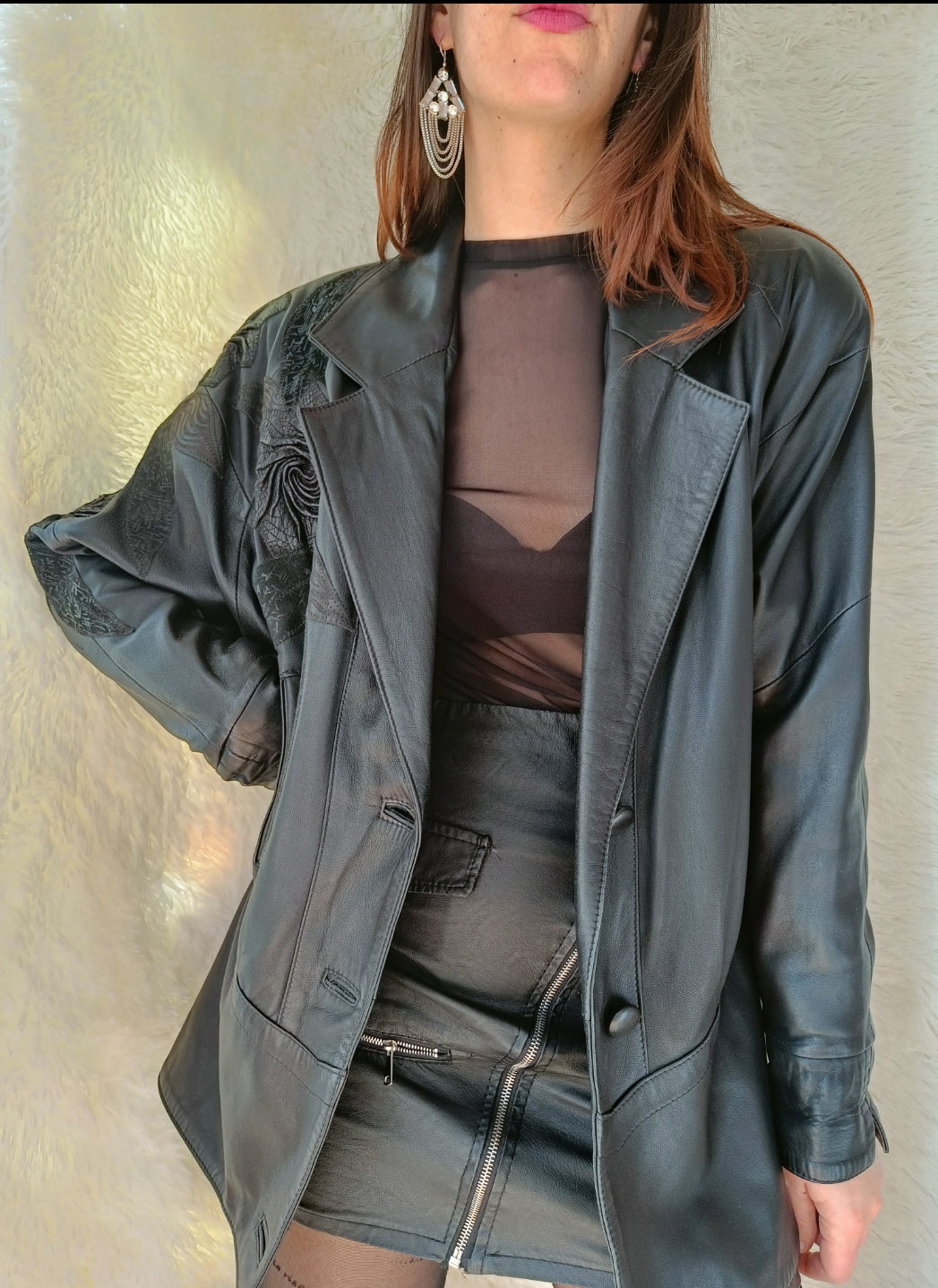 Giacca Vintage in Vera Pelle Anni '80