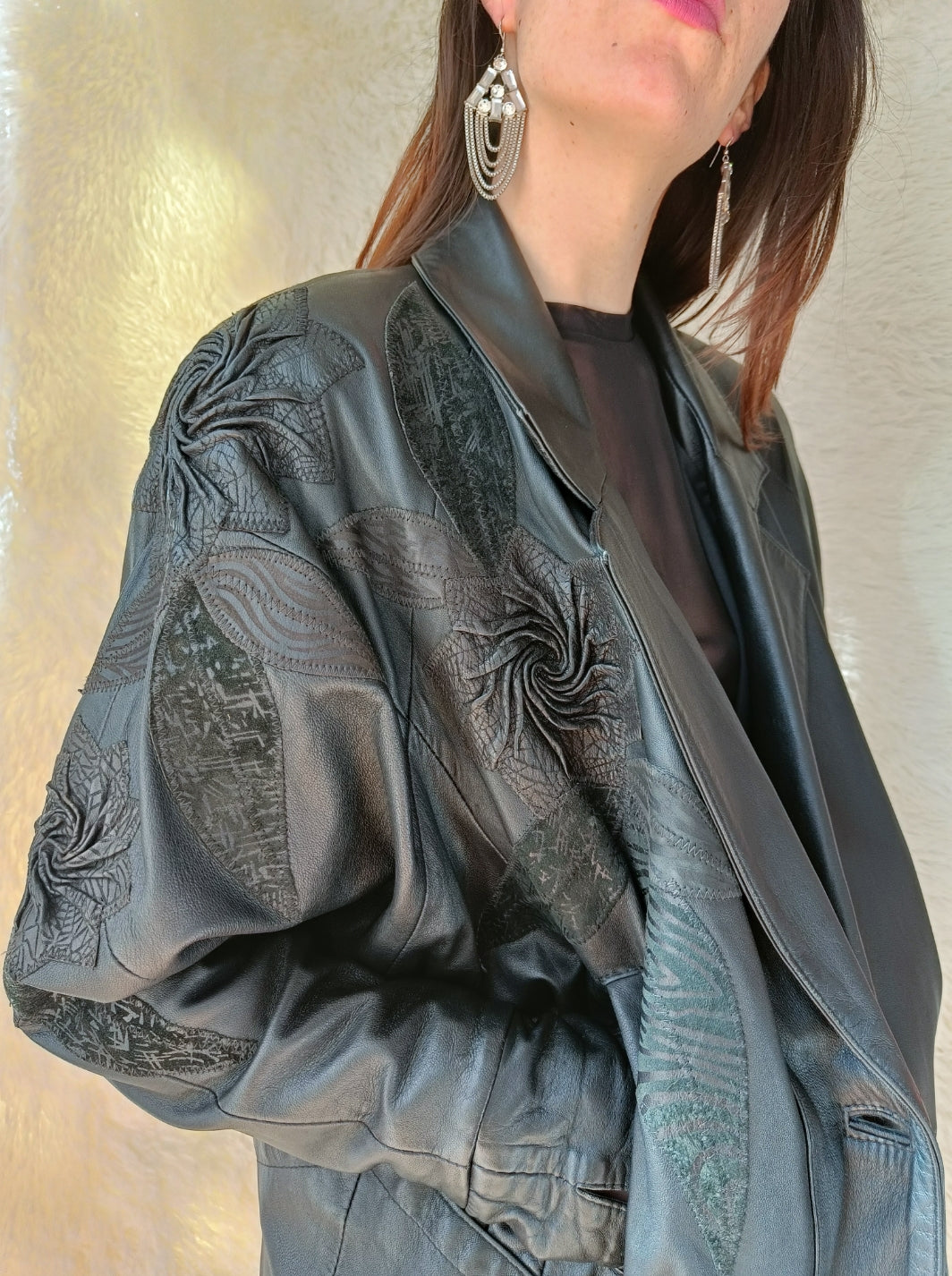 Giacca Vintage in Vera Pelle Anni '80
