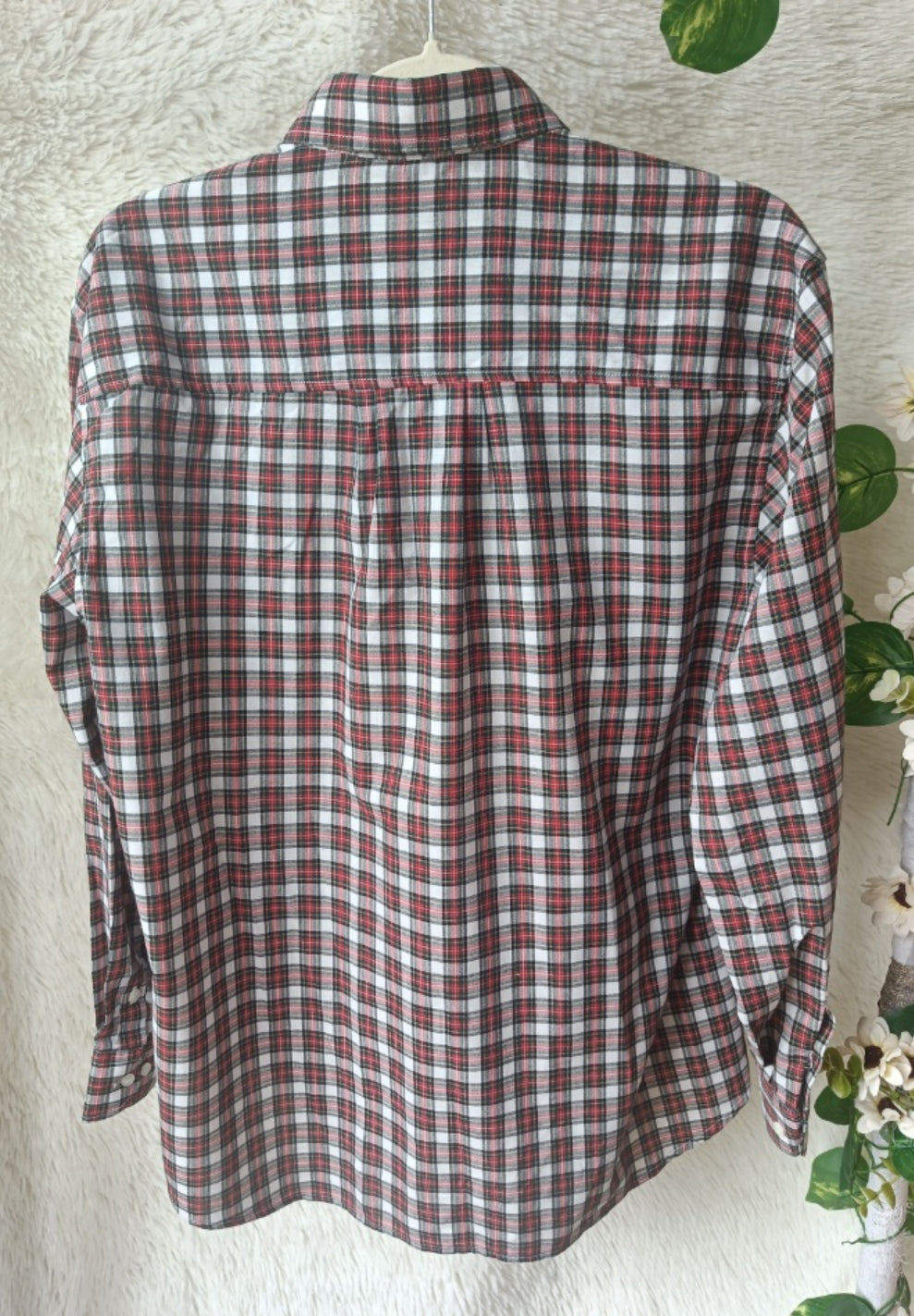 Camicia a quadri con ricamo Donald & Daisy in cotone