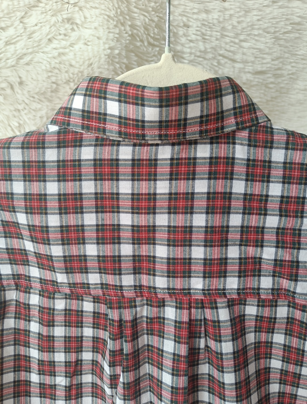Camicia a quadri con ricamo Donald & Daisy in cotone