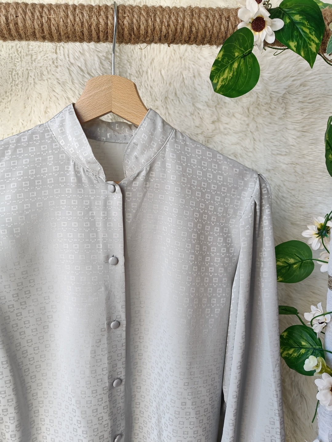 Camicia grigio perla