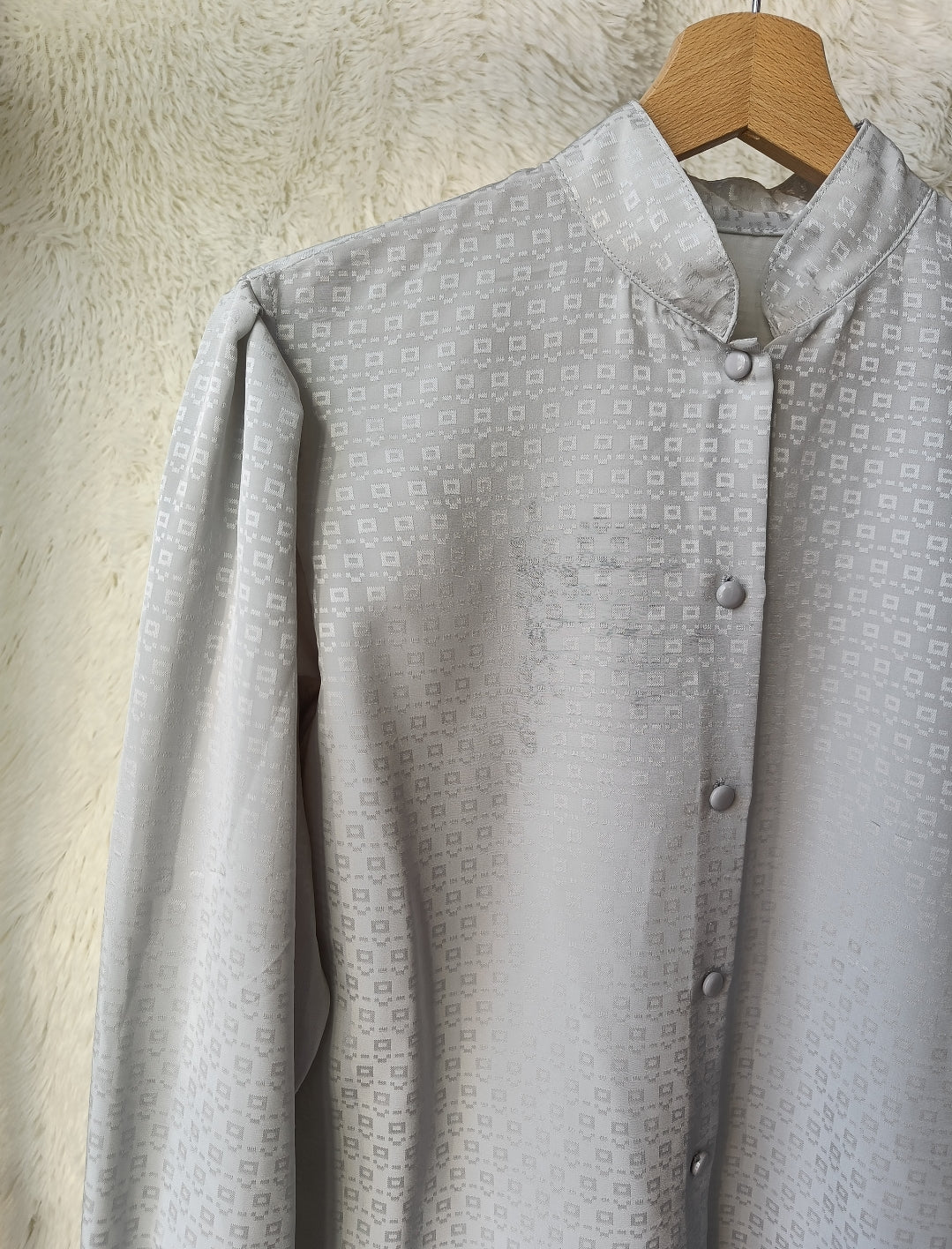 Camicia grigio perla