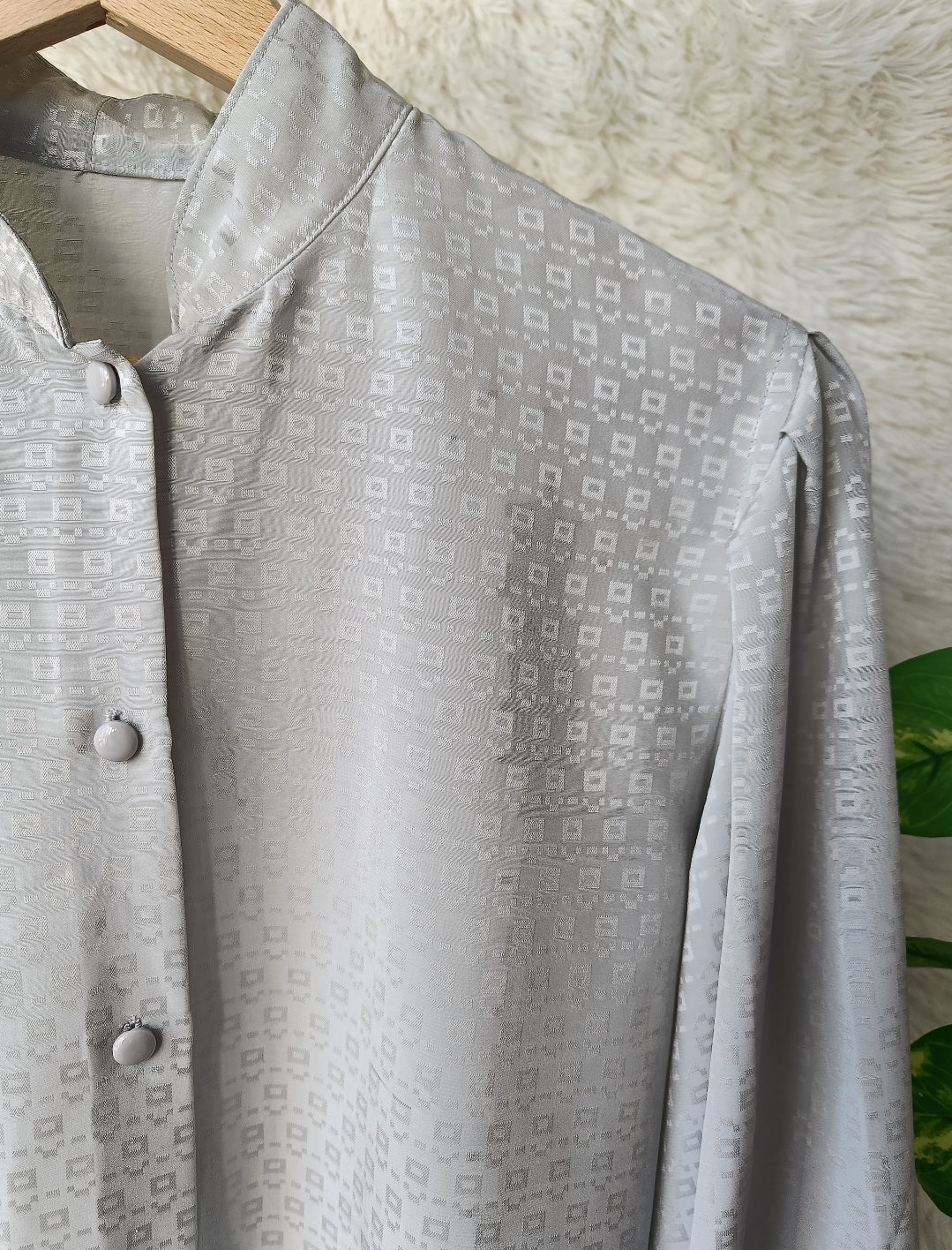Camicia grigio perla
