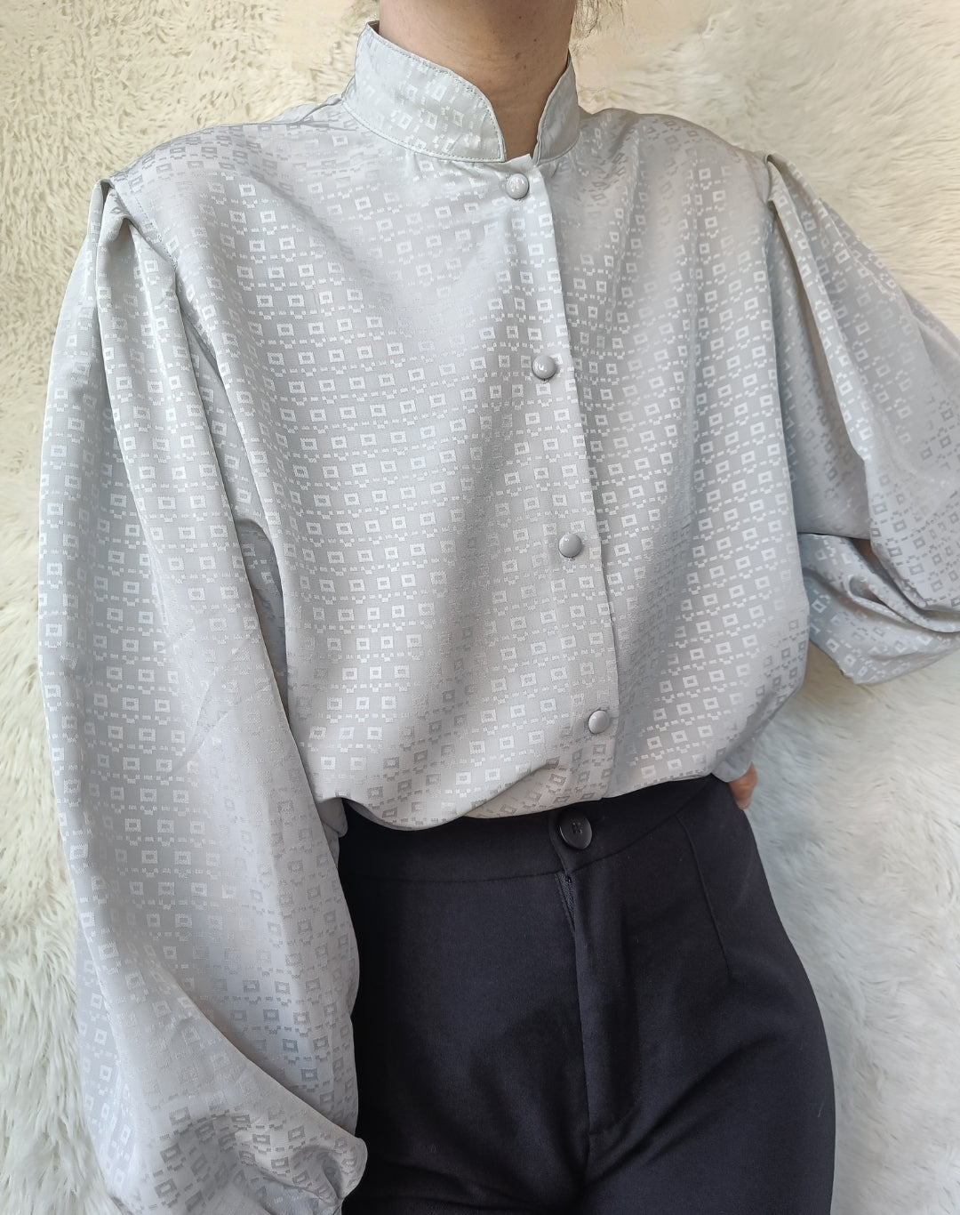 Camicia grigio perla