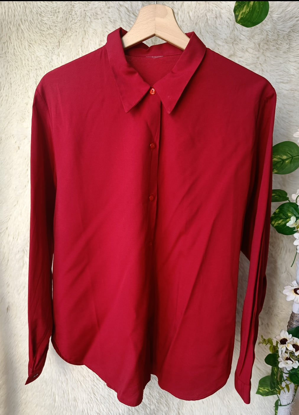 Camicia rosso intenso