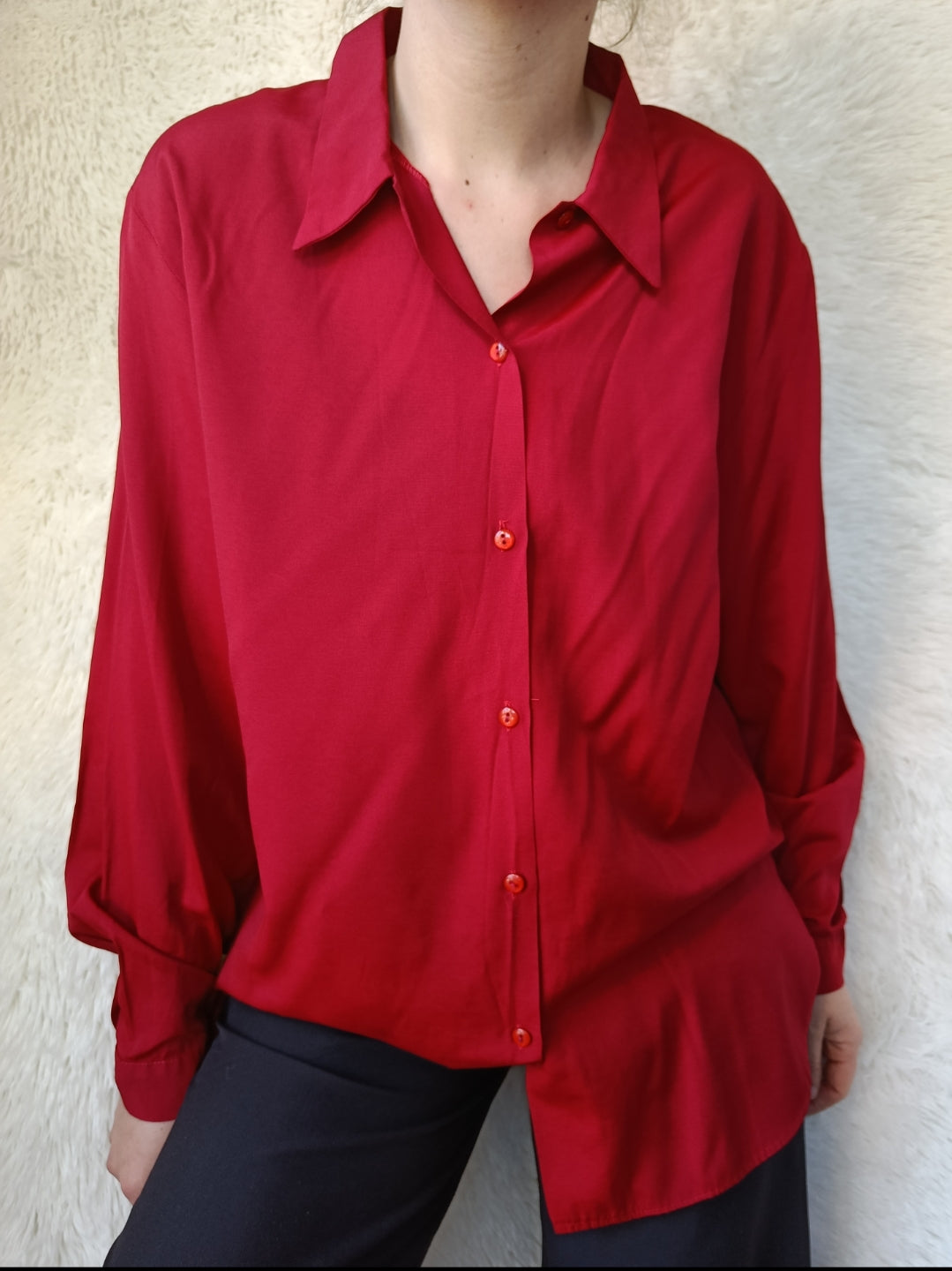 Camicia rosso intenso