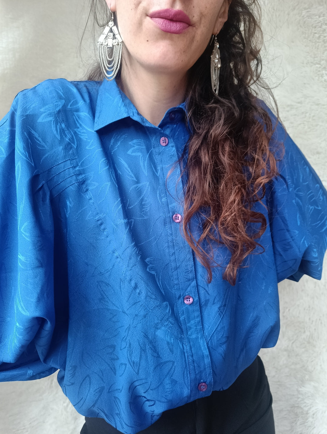Camicia blu intenso