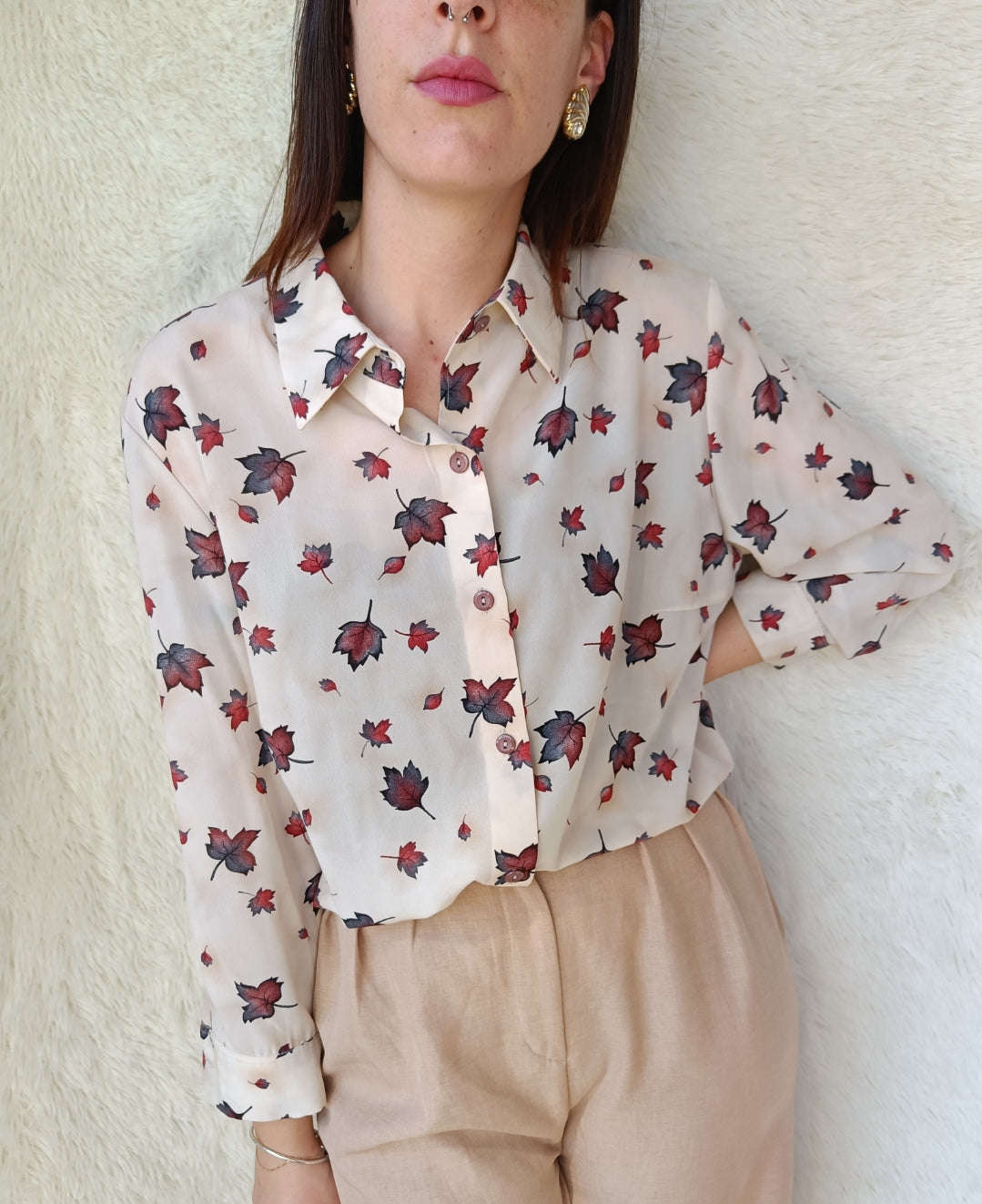 Camicia foglie