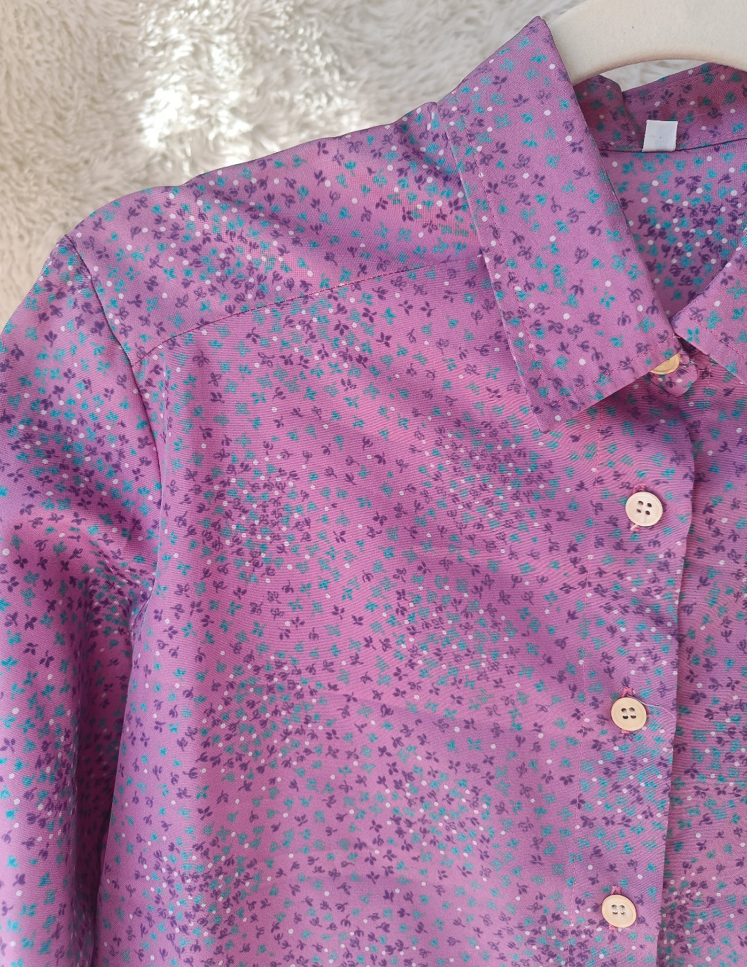 Camicia lilla fiorellini