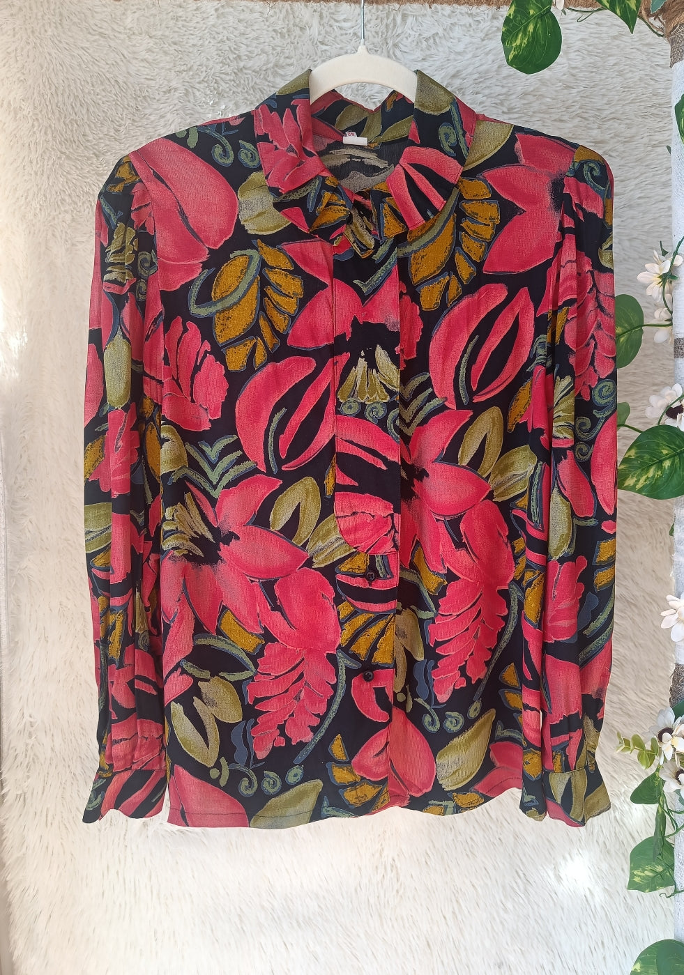 Camicia floreale anni 80