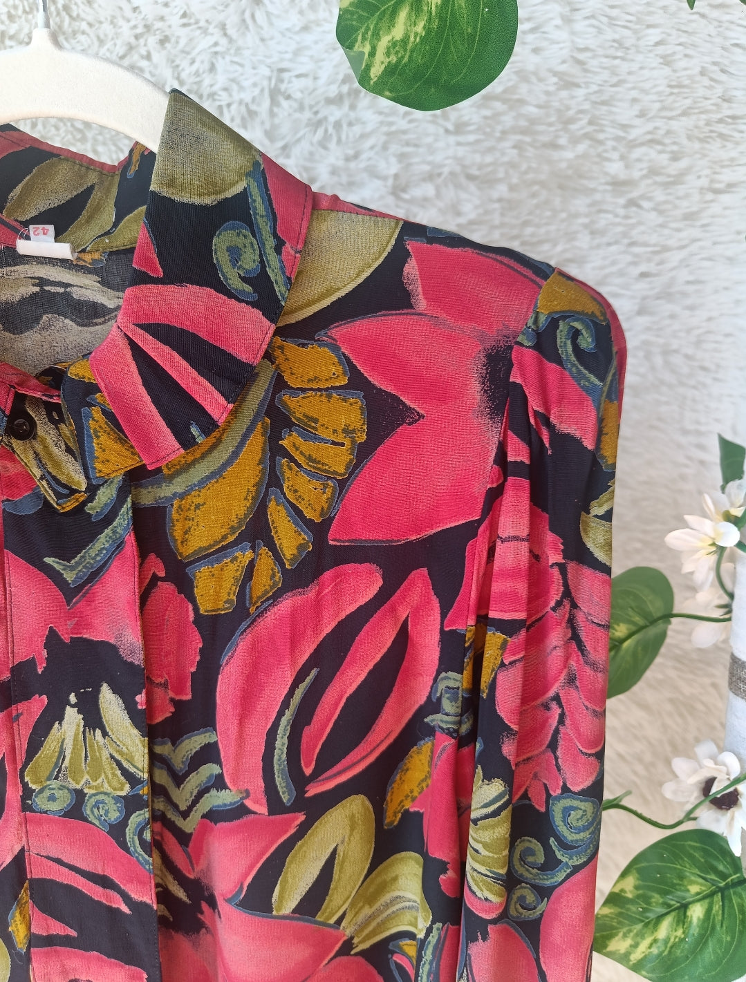 Camicia floreale anni 80