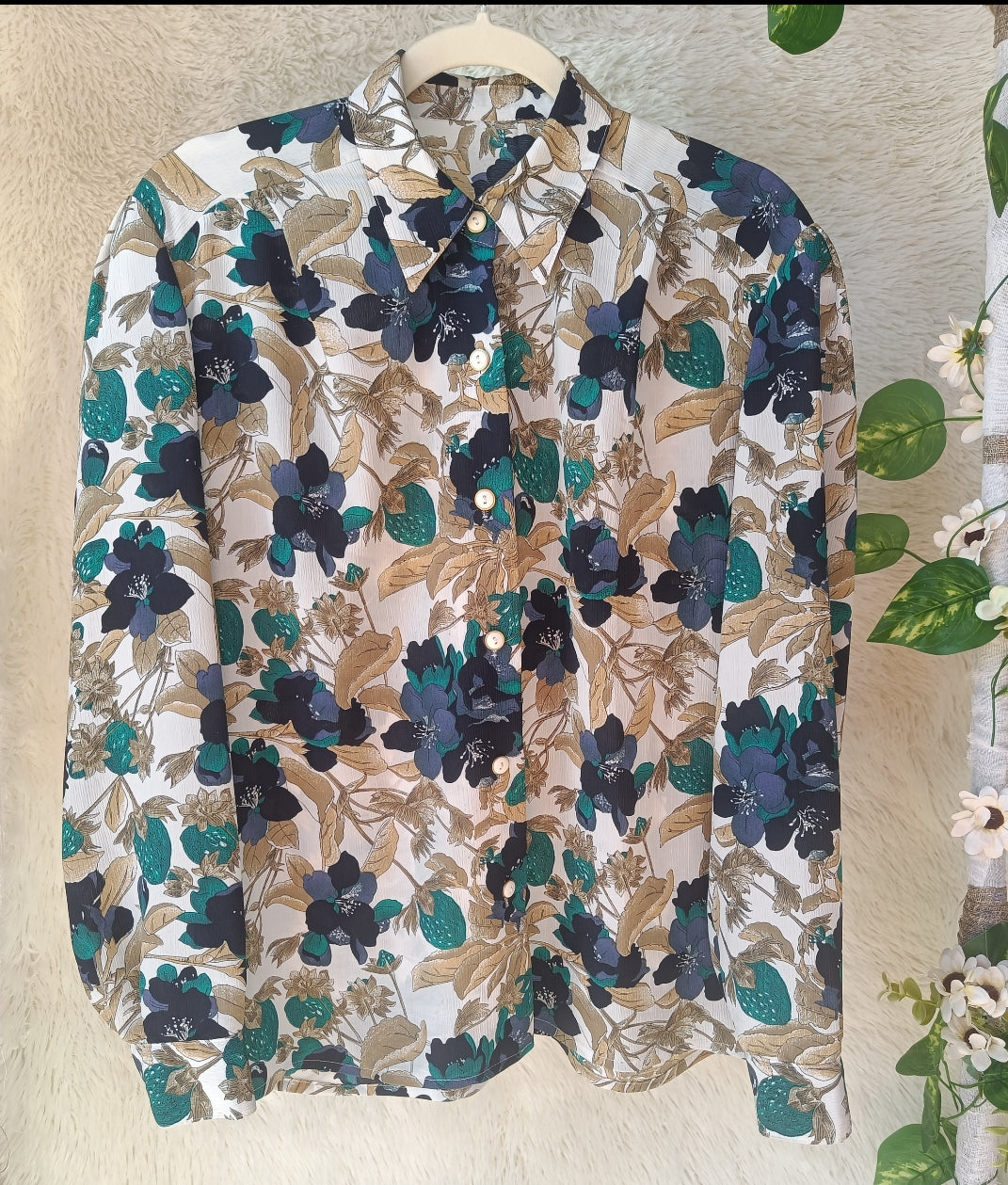 Camicia sartoriale floreale