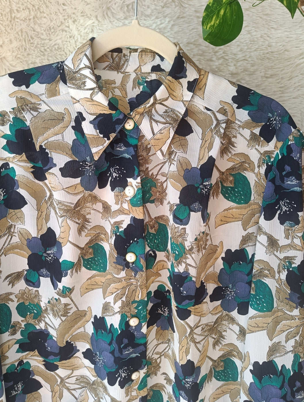 Camicia sartoriale floreale