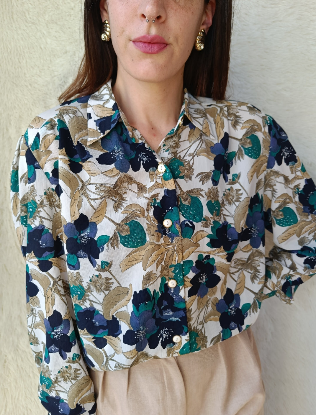 Camicia sartoriale floreale