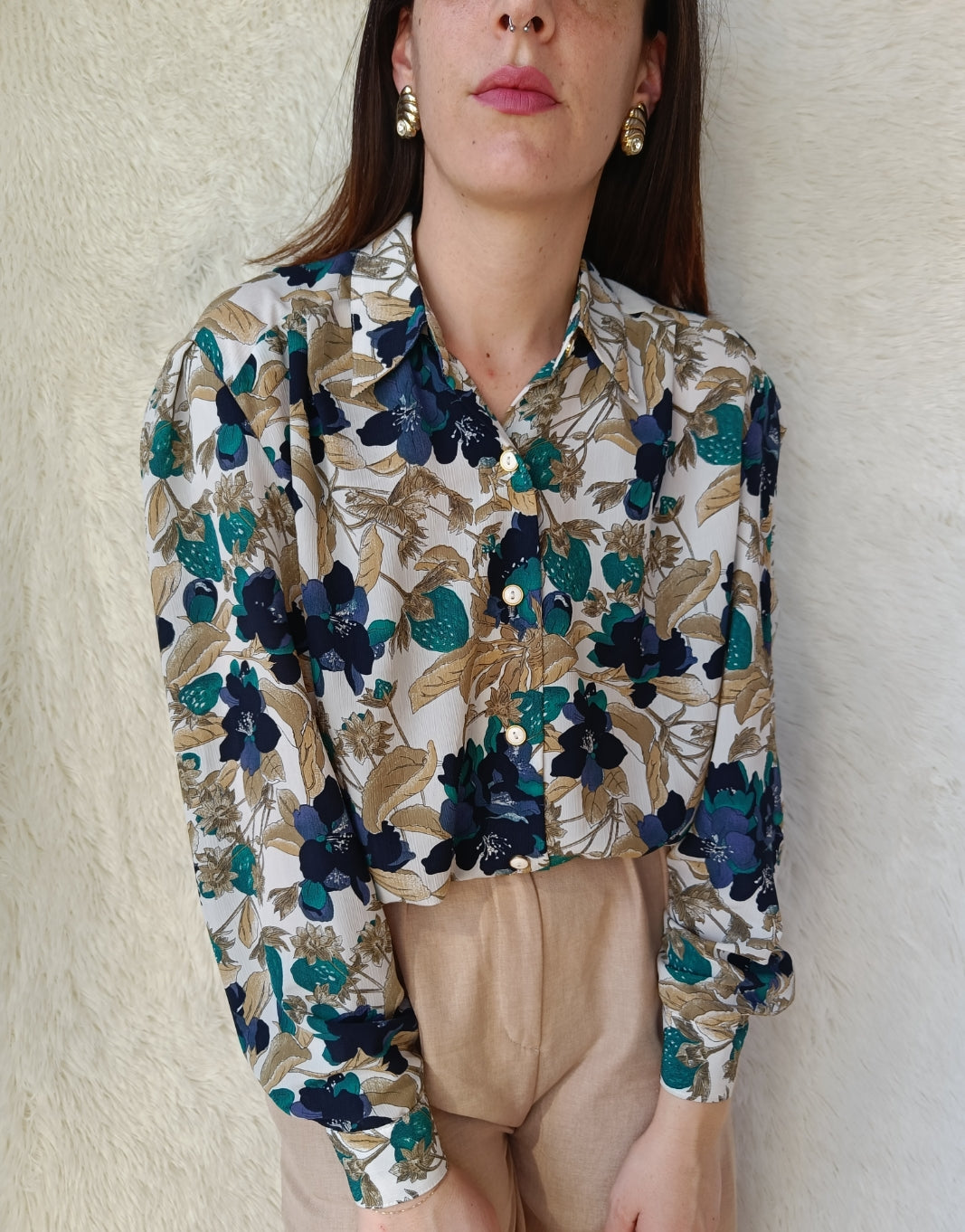 Camicia sartoriale floreale