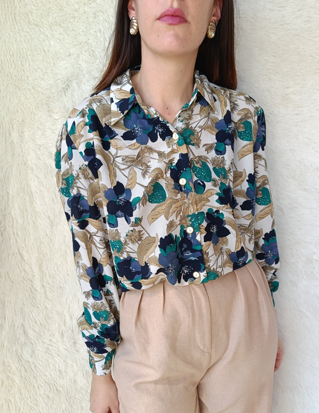 Camicia sartoriale floreale