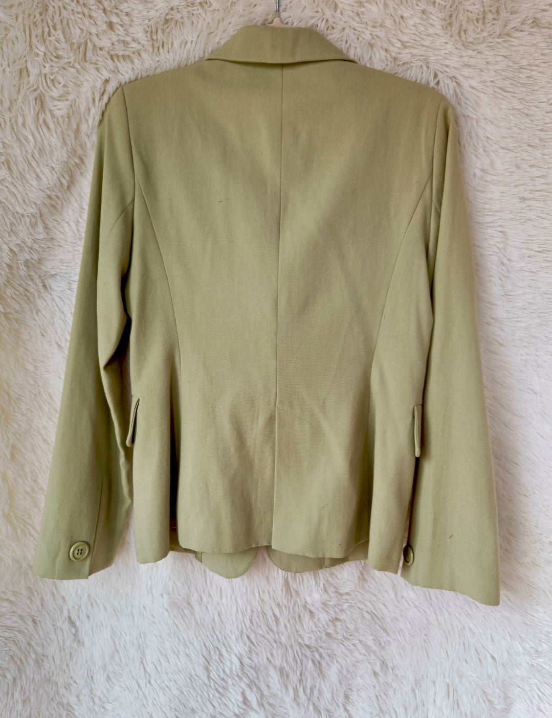 Blazer verde chiaro lino & cotone