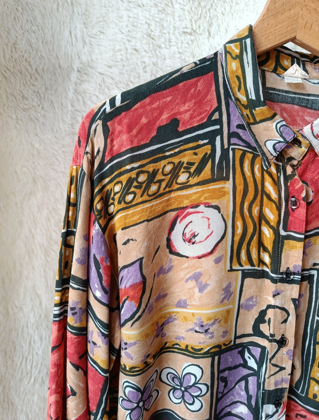 Camicia astratta floreale
