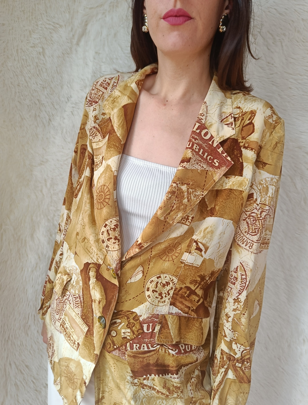 Camicia blazer cartolina