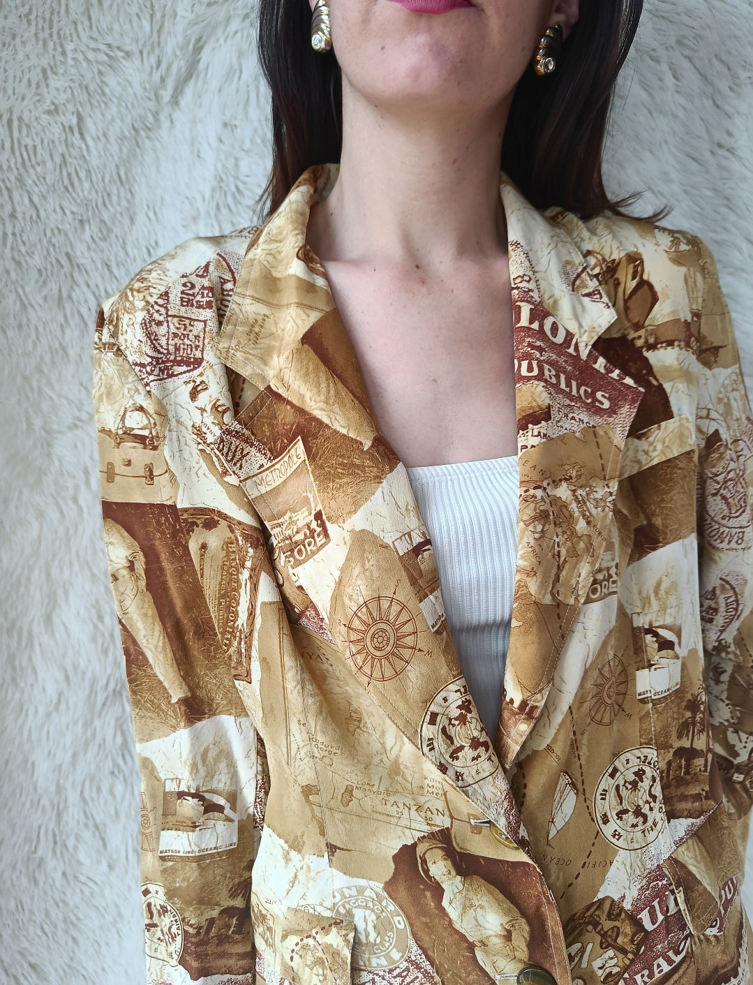 Camicia blazer cartolina