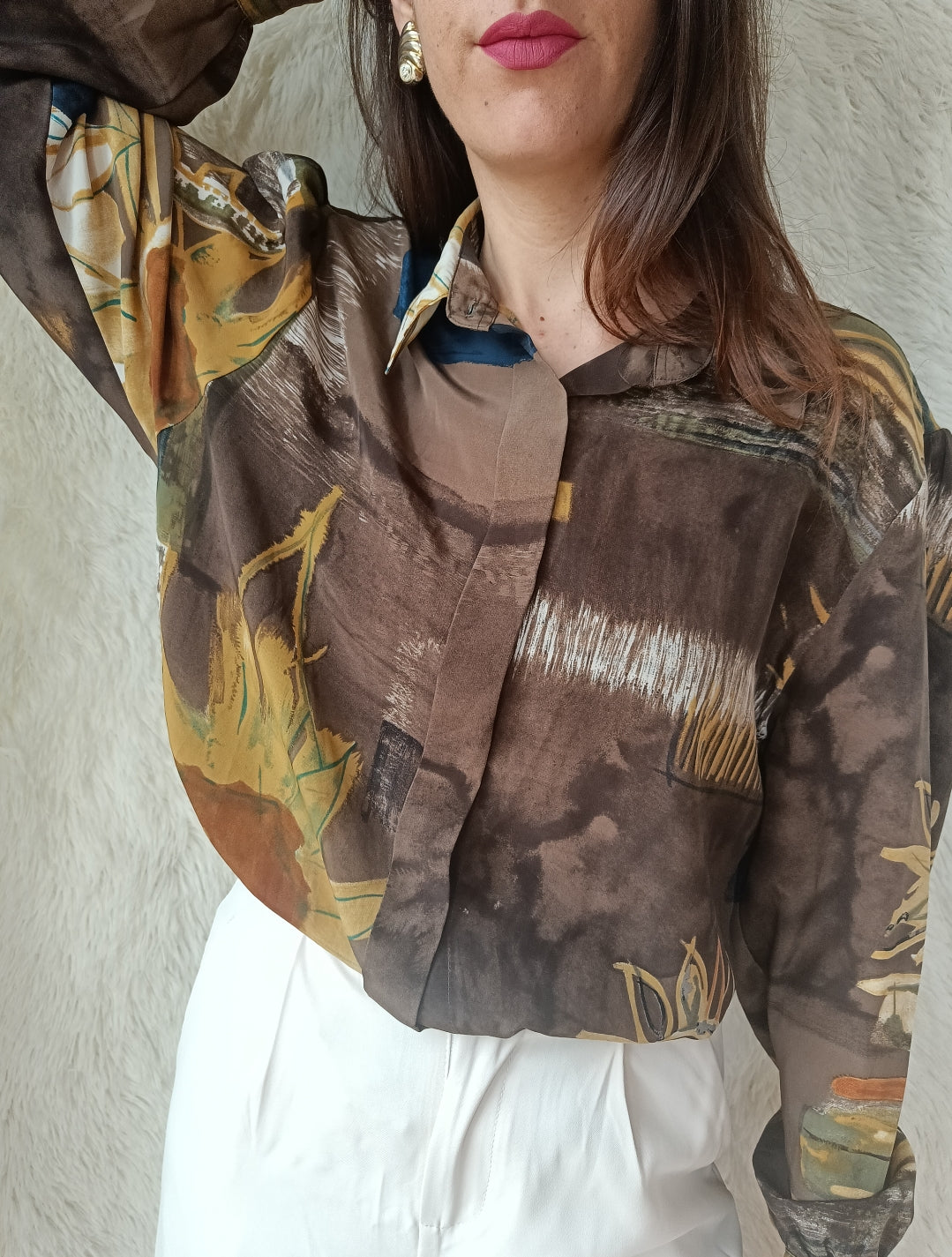 Camicia etnica geometrica