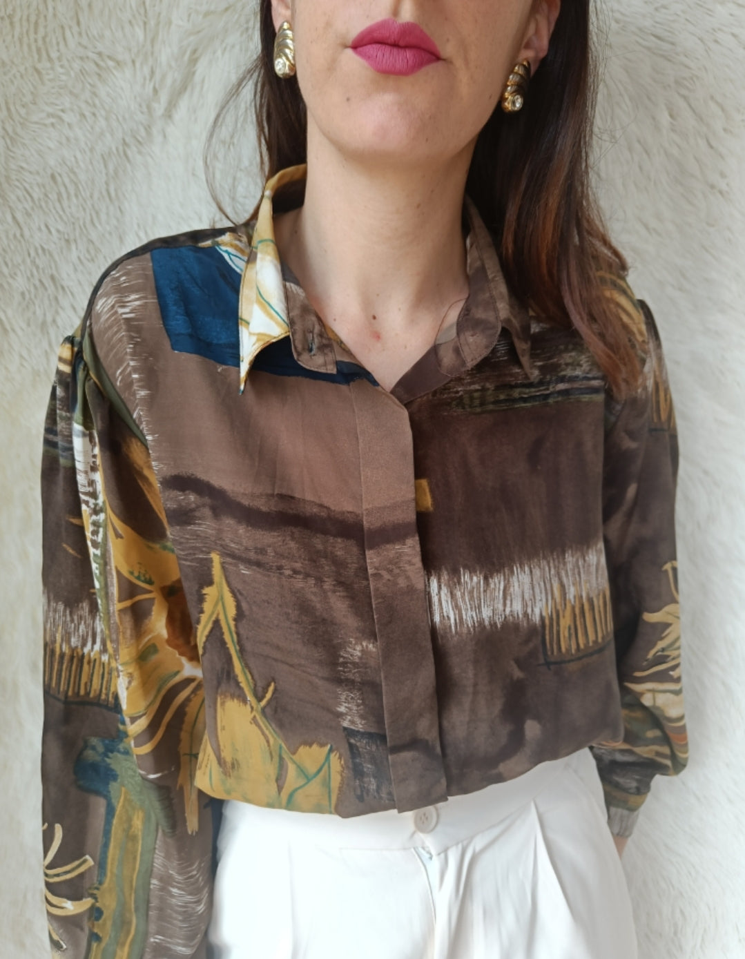 Camicia etnica geometrica