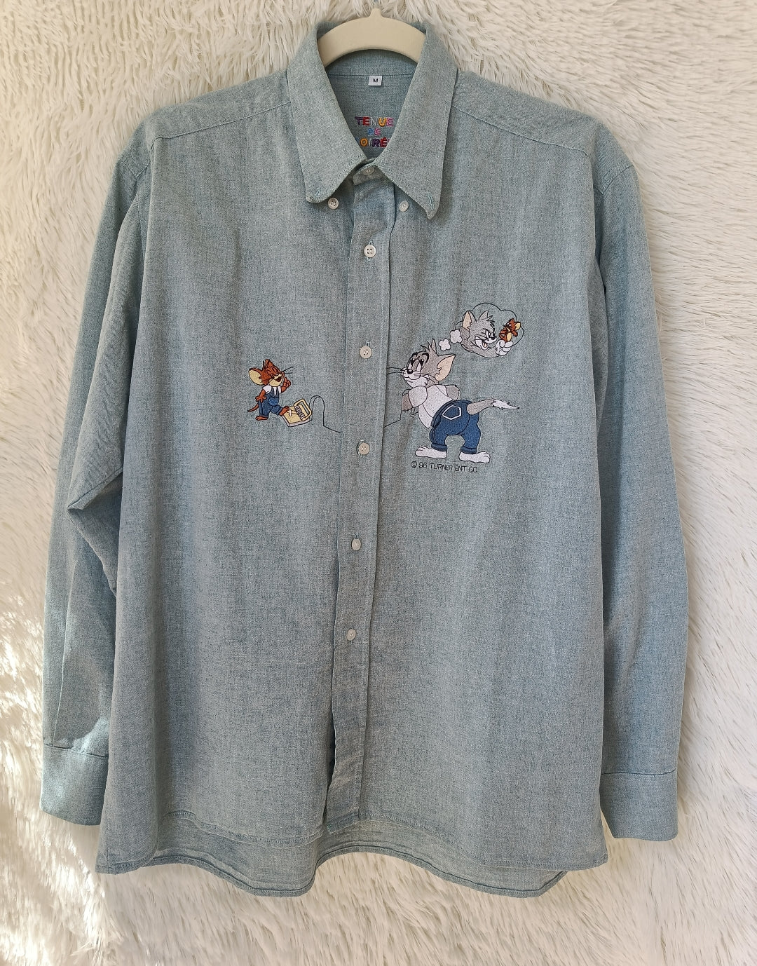 Camicia Tom & Jerry celeste