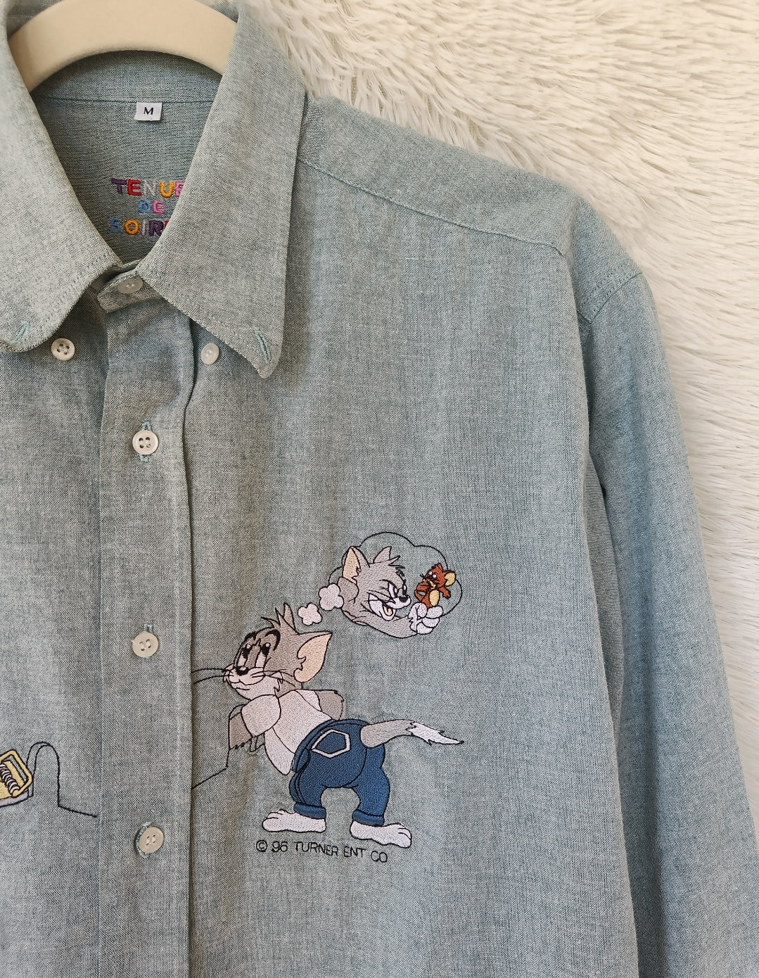 Camicia Tom & Jerry celeste
