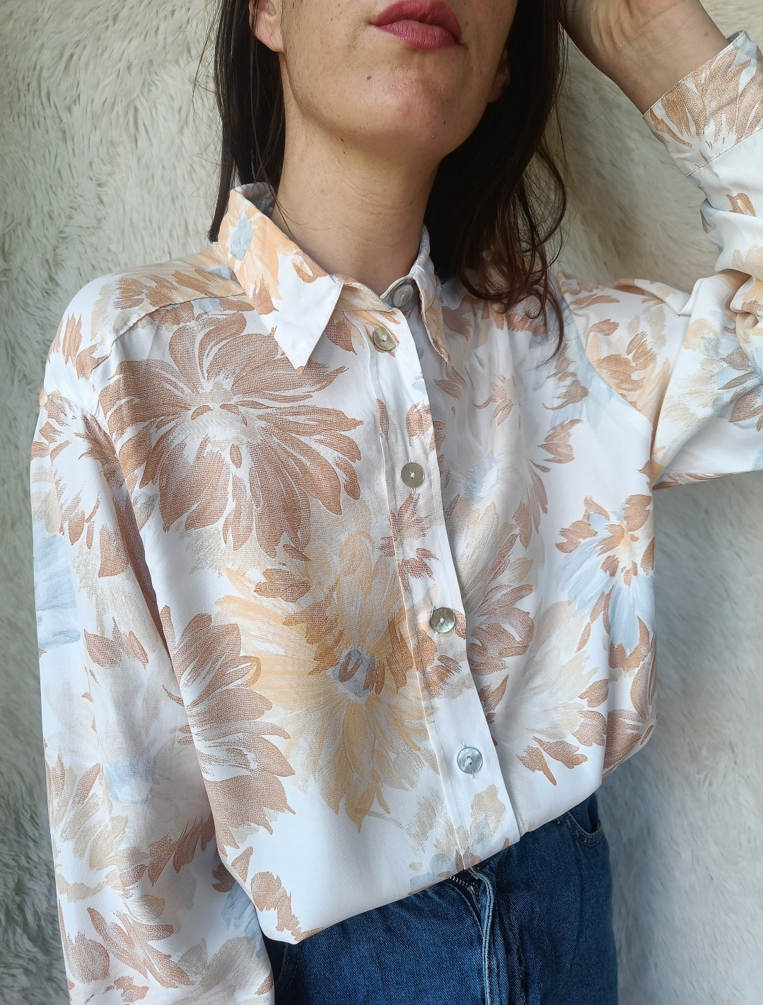 Camicia fiori sfumati