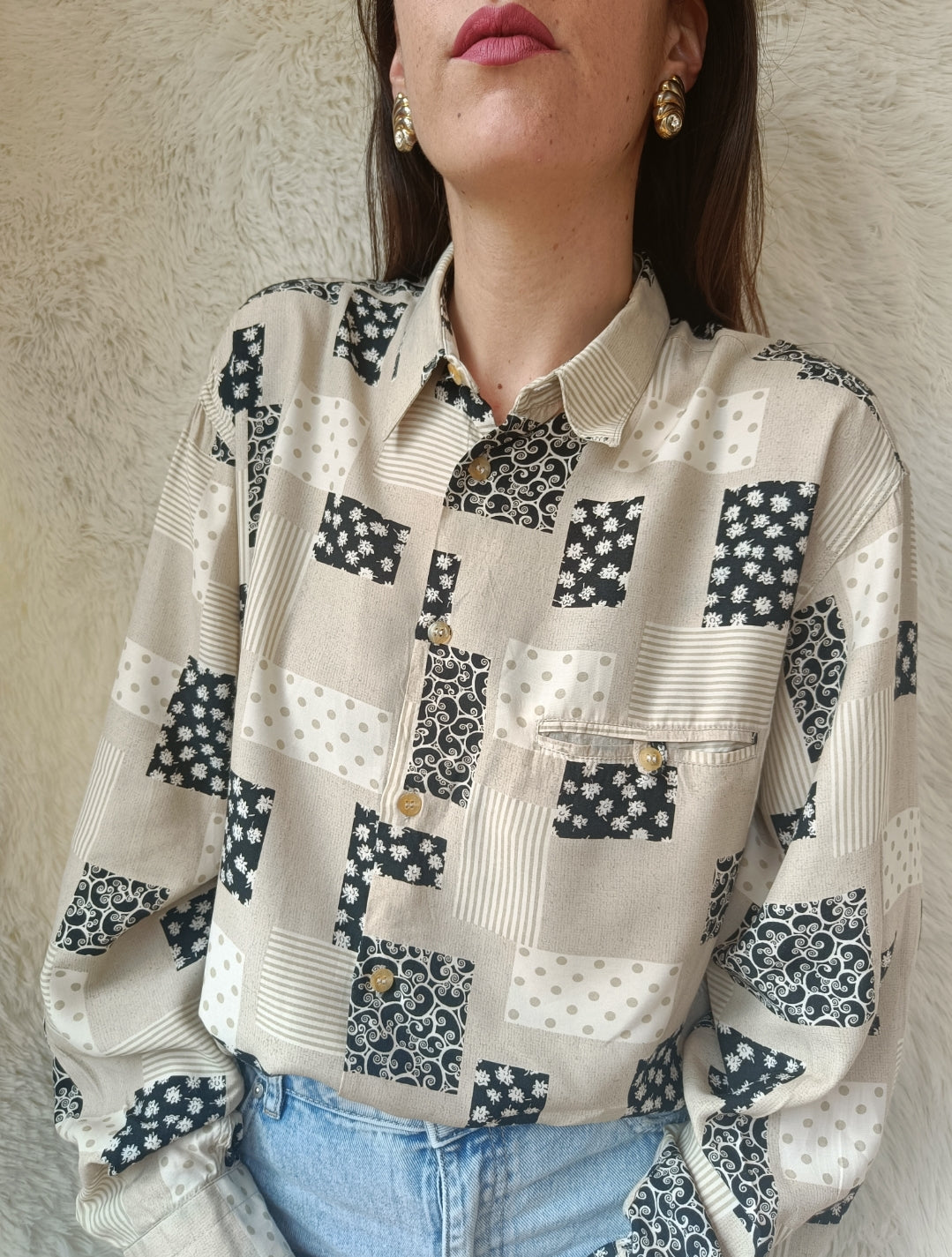 camicia patchwork