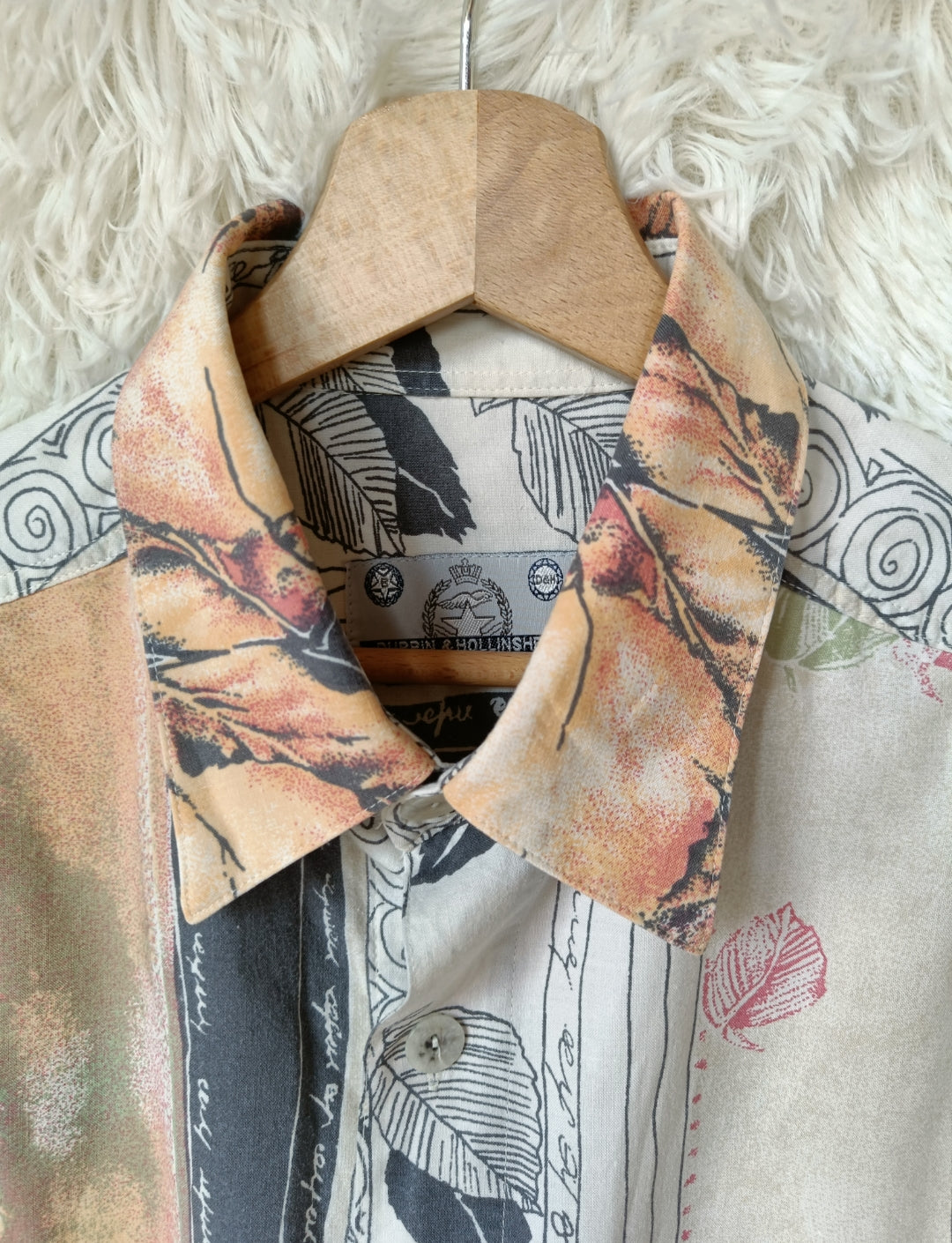 Camicia over con texture astratta