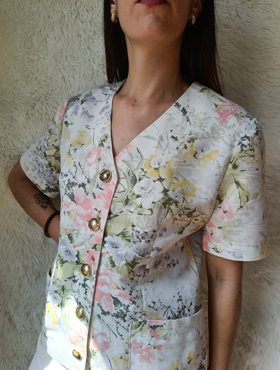 Blazer sartoriale floreale