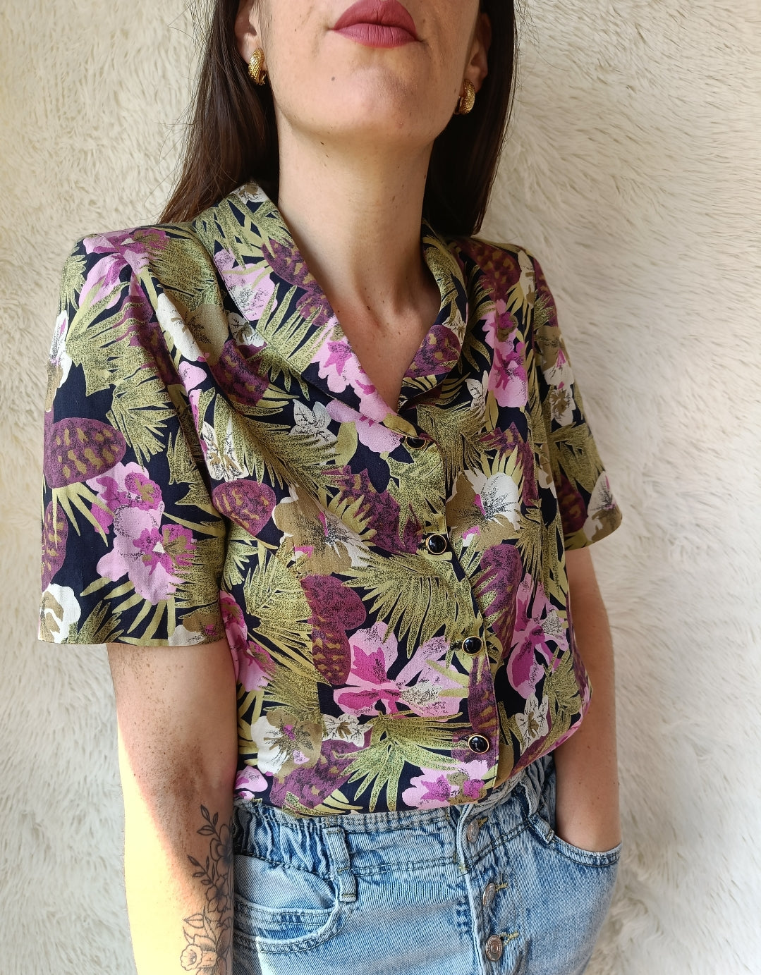Camicia sartoriale tropicale
